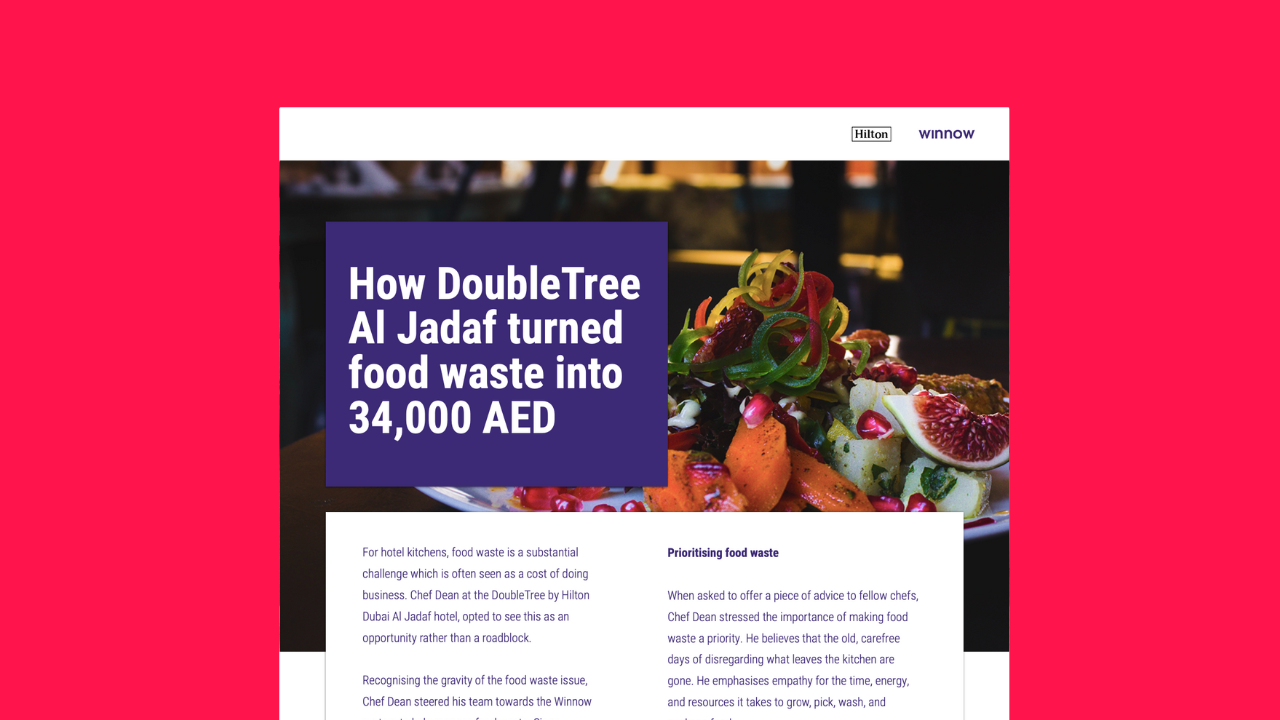 How DT Al Jadaf turned food waste into 34,000 AED